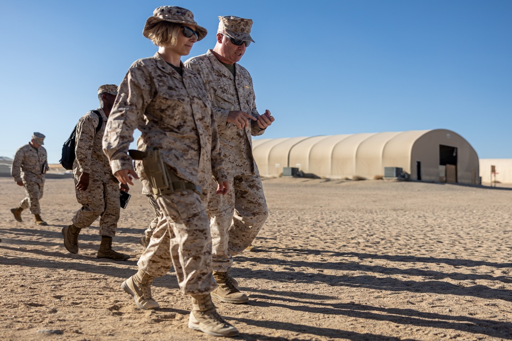 The Commanding General of 2nd Marine Logistics Group Visits Combat Logistics Battalion 6 During SLTE 5-23