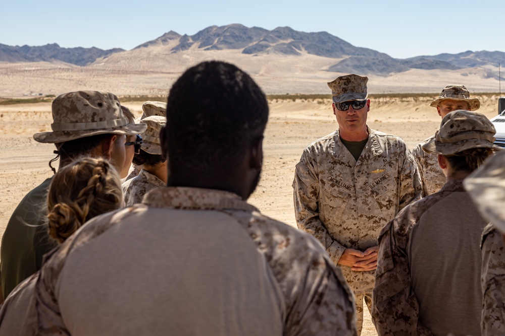 The Commanding General of 2nd Marine Logistics Group Visits Combat Logistics Battalion 6 During SLTE 5-23