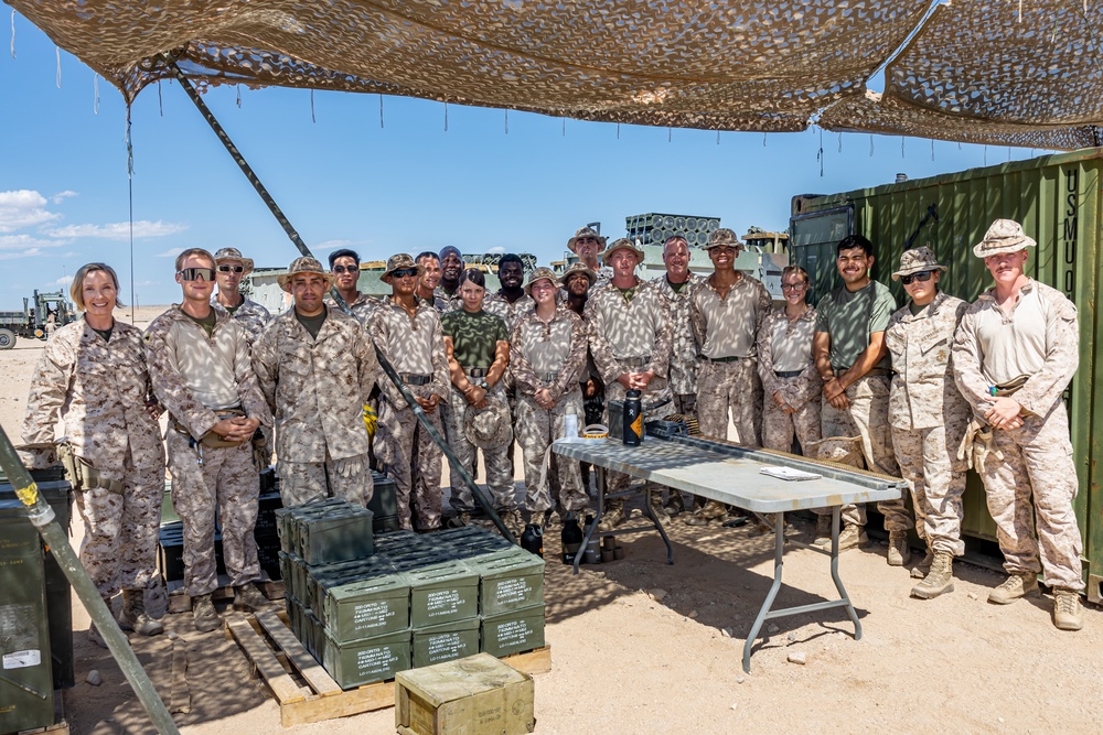 The Commanding General of 2nd Marine Logistics Group Visits Combat Logistics Battalion 6 During SLTE 5-23