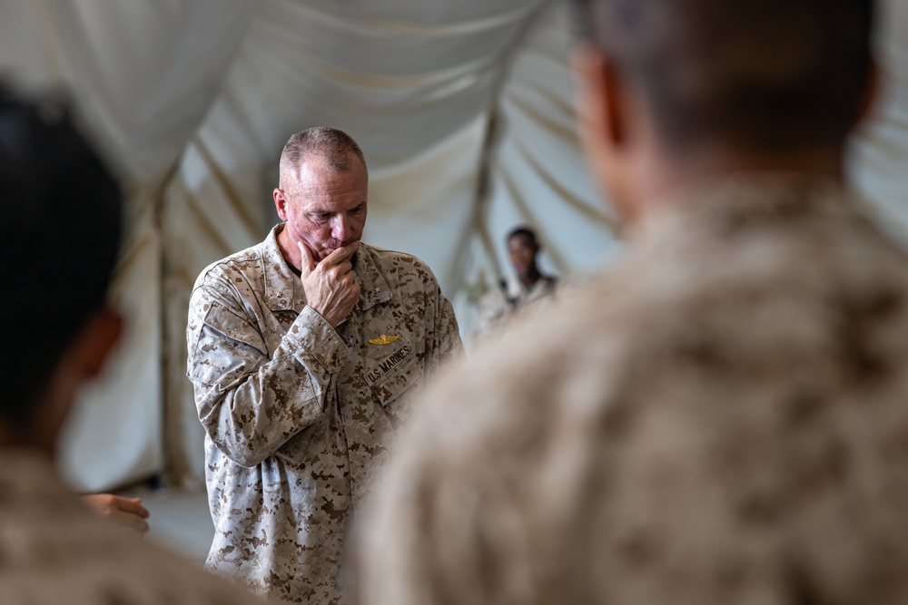 The Commanding General of 2nd Marine Logistics Group Visits Combat Logistics Battalion 6 During SLTE 5-23