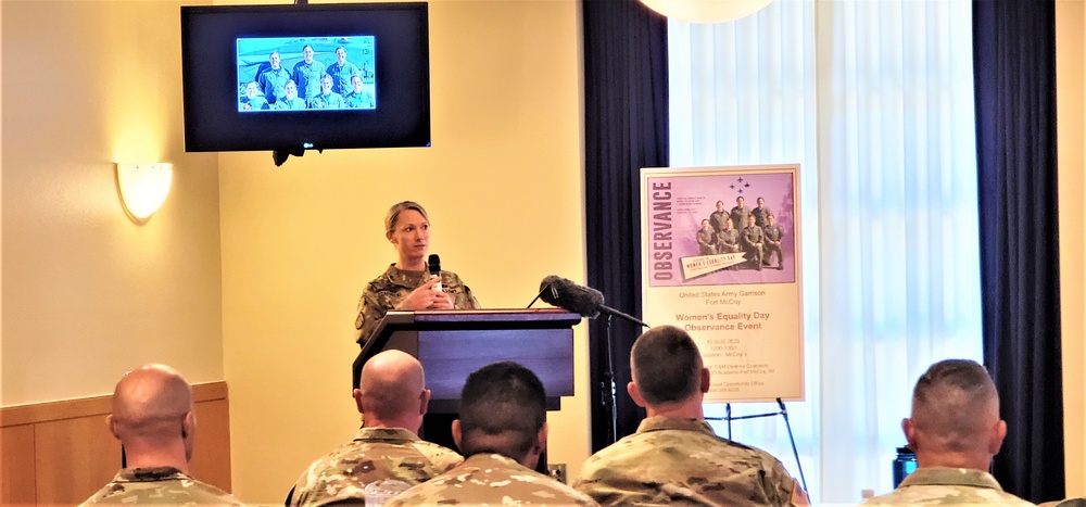 Fort McCoy supports 2023 Women’s Equality Day with special observance