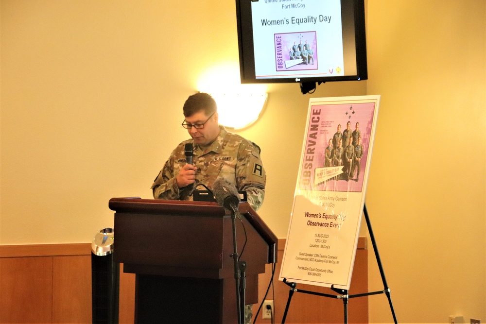 Fort McCoy supports 2023 Women’s Equality Day with special observance