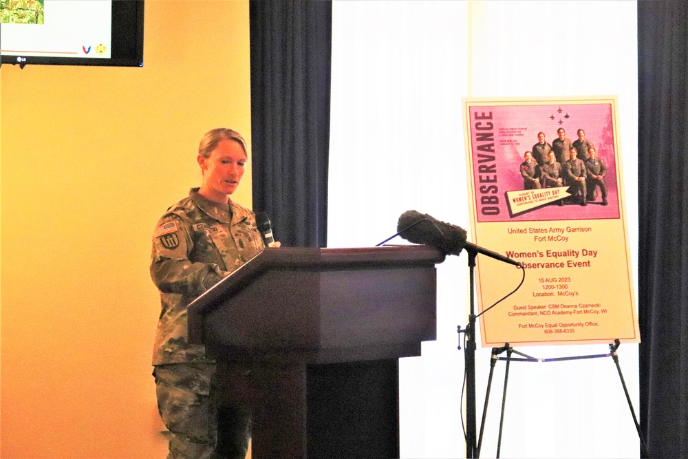 Fort McCoy supports 2023 Women’s Equality Day with special observance