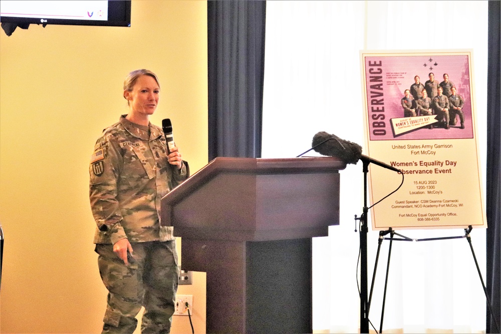 Fort McCoy supports 2023 Women’s Equality Day with special observance