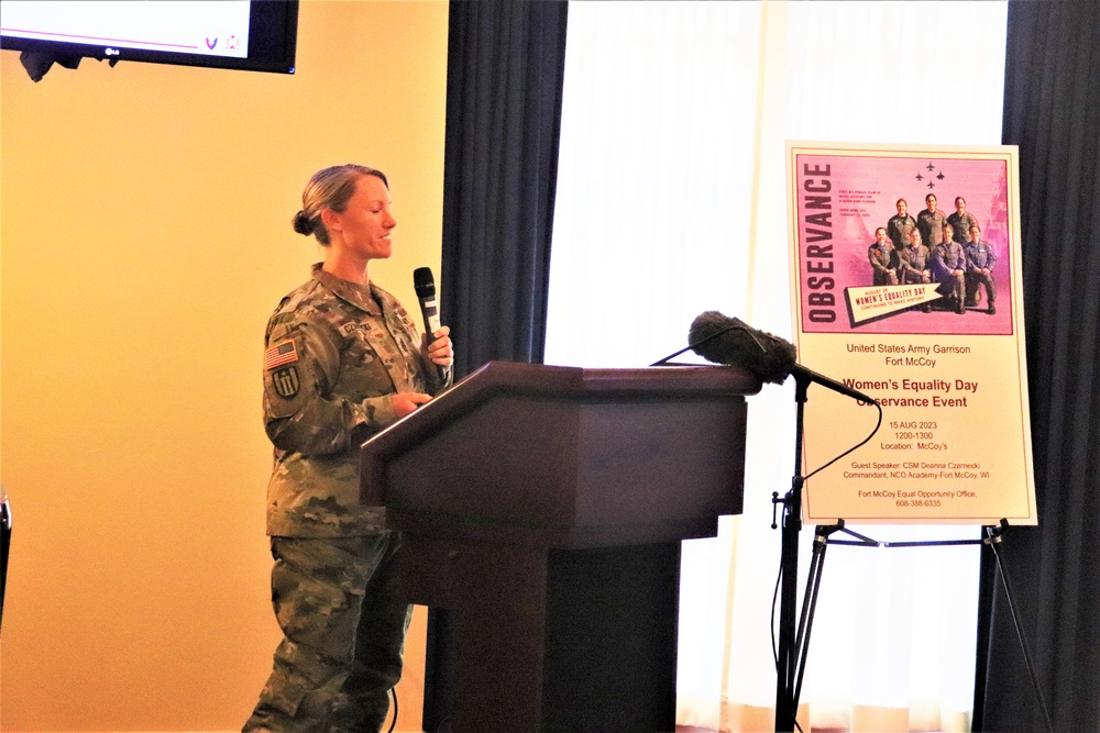 Fort McCoy supports 2023 Women’s Equality Day with special observance