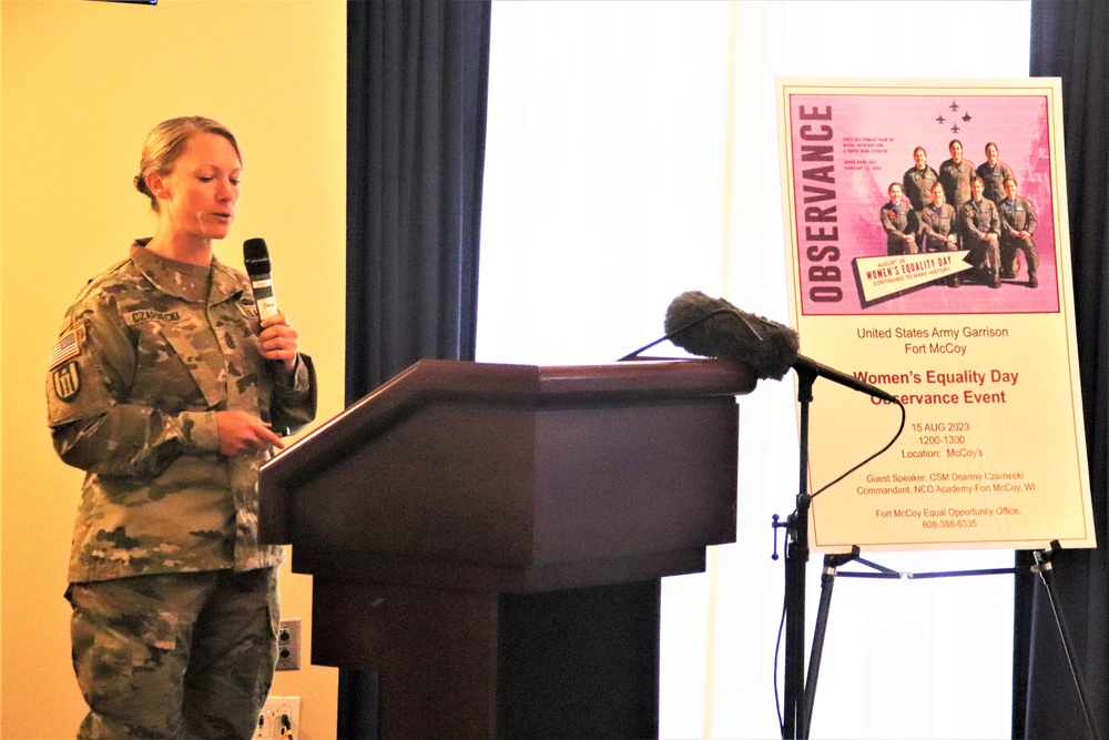 Fort McCoy supports 2023 Women’s Equality Day with special observance