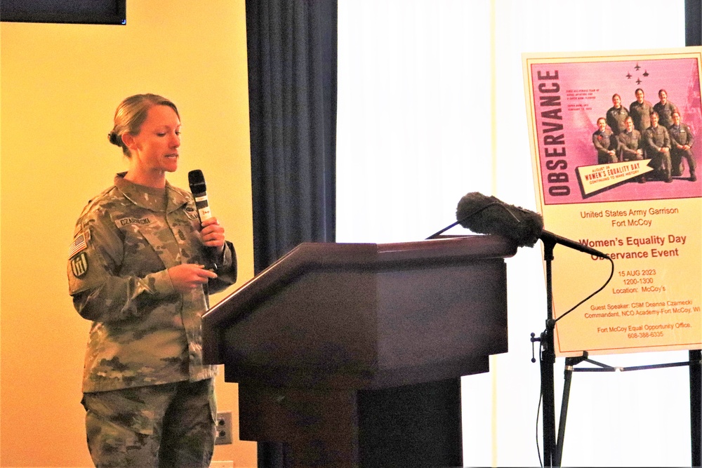 Fort McCoy supports 2023 Women’s Equality Day with special observance