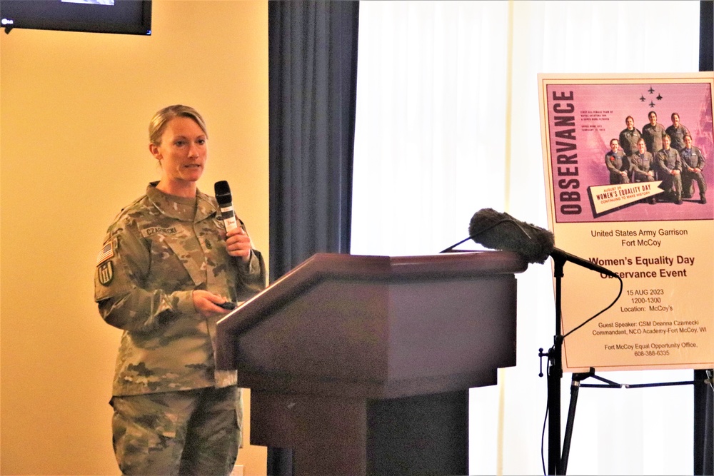 Fort McCoy supports 2023 Women’s Equality Day with special observance