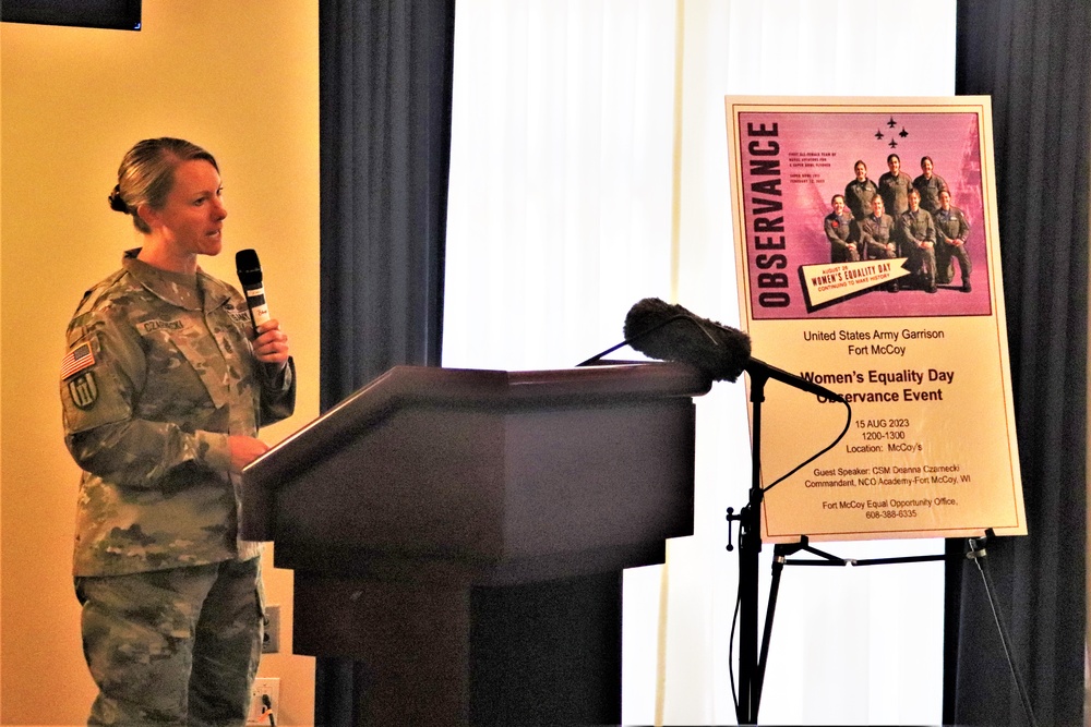 Fort McCoy supports 2023 Women’s Equality Day with special observance