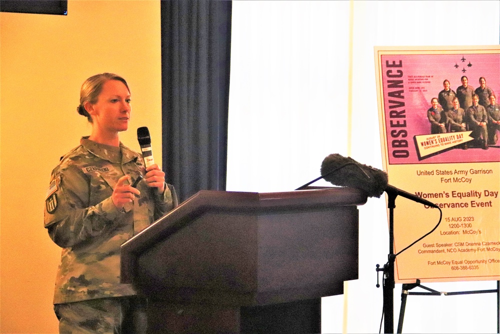 Fort McCoy supports 2023 Women’s Equality Day with special observance