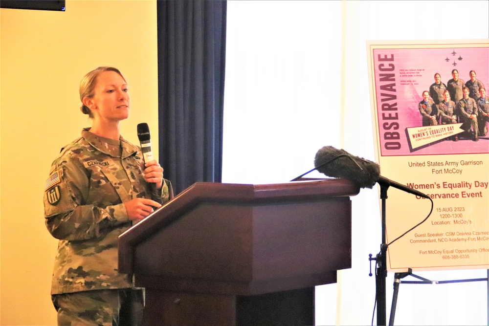 Fort McCoy supports 2023 Women’s Equality Day with special observance