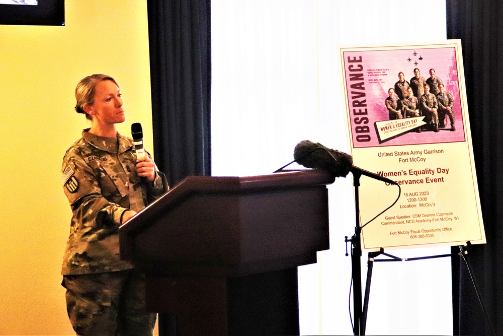 Fort McCoy supports 2023 Women’s Equality Day with special observance