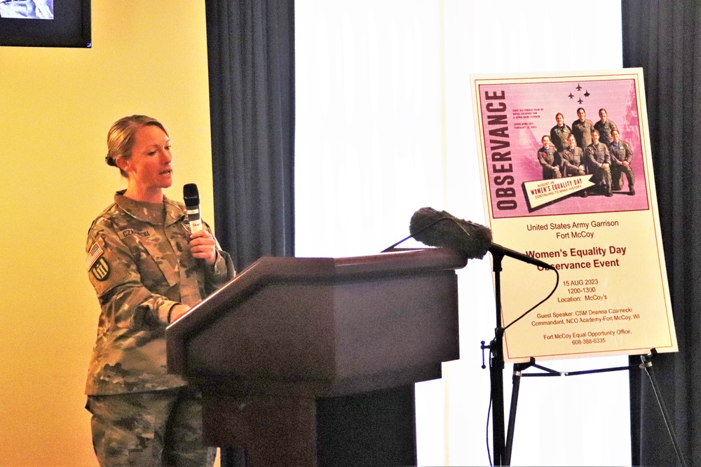 Fort McCoy supports 2023 Women’s Equality Day with special observance