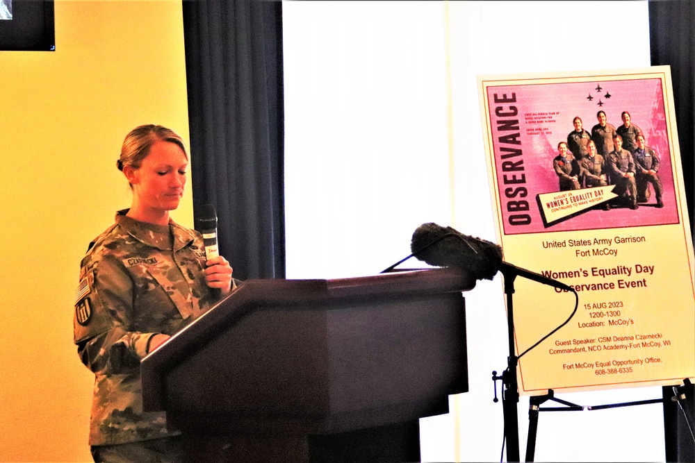 Fort McCoy supports 2023 Women’s Equality Day with special observance