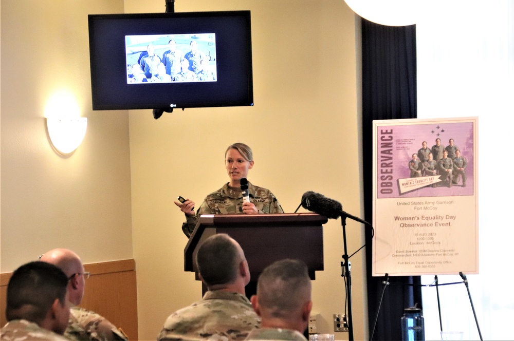 Fort McCoy supports 2023 Women’s Equality Day with special observance