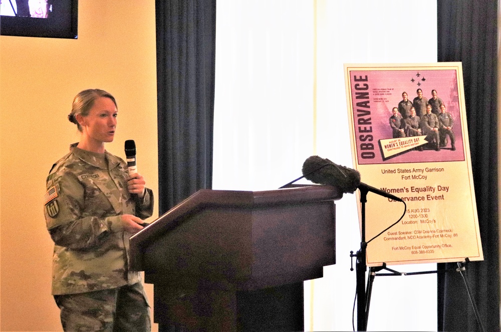 Fort McCoy supports 2023 Women’s Equality Day with special observance