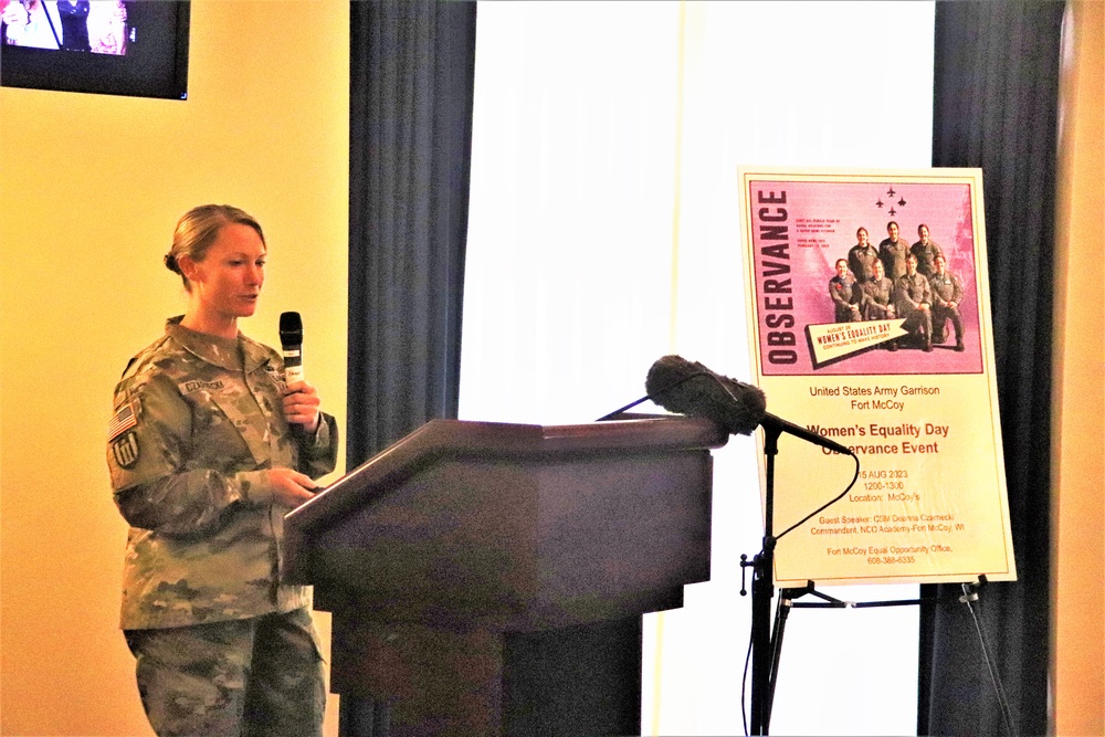 Fort McCoy supports 2023 Women’s Equality Day with special observance