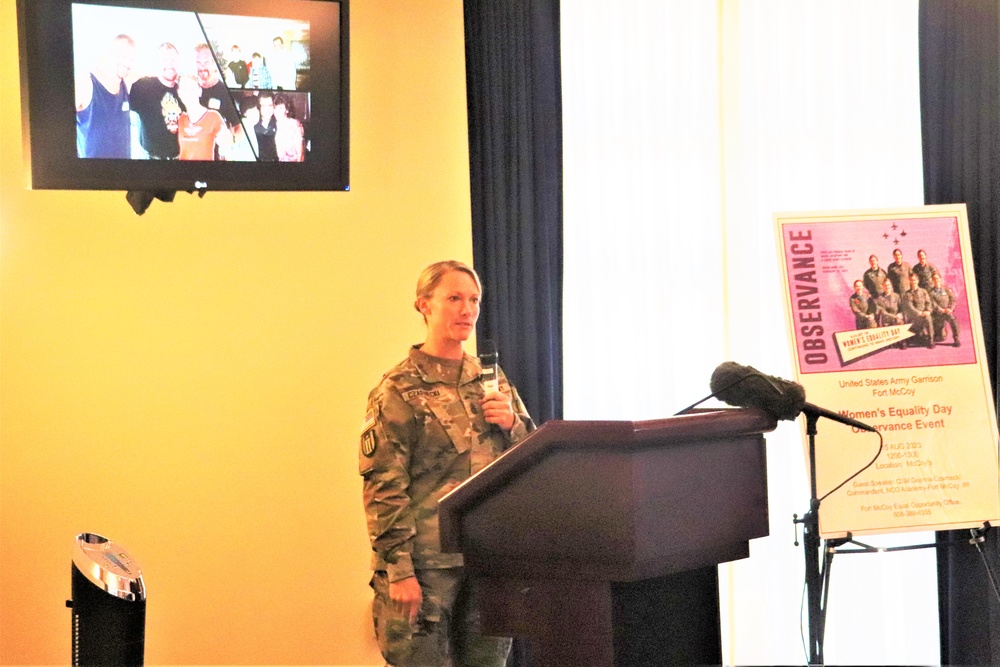 Fort McCoy supports 2023 Women’s Equality Day with special observance