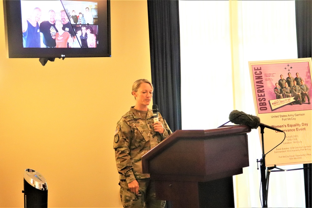 Fort McCoy supports 2023 Women’s Equality Day with special observance