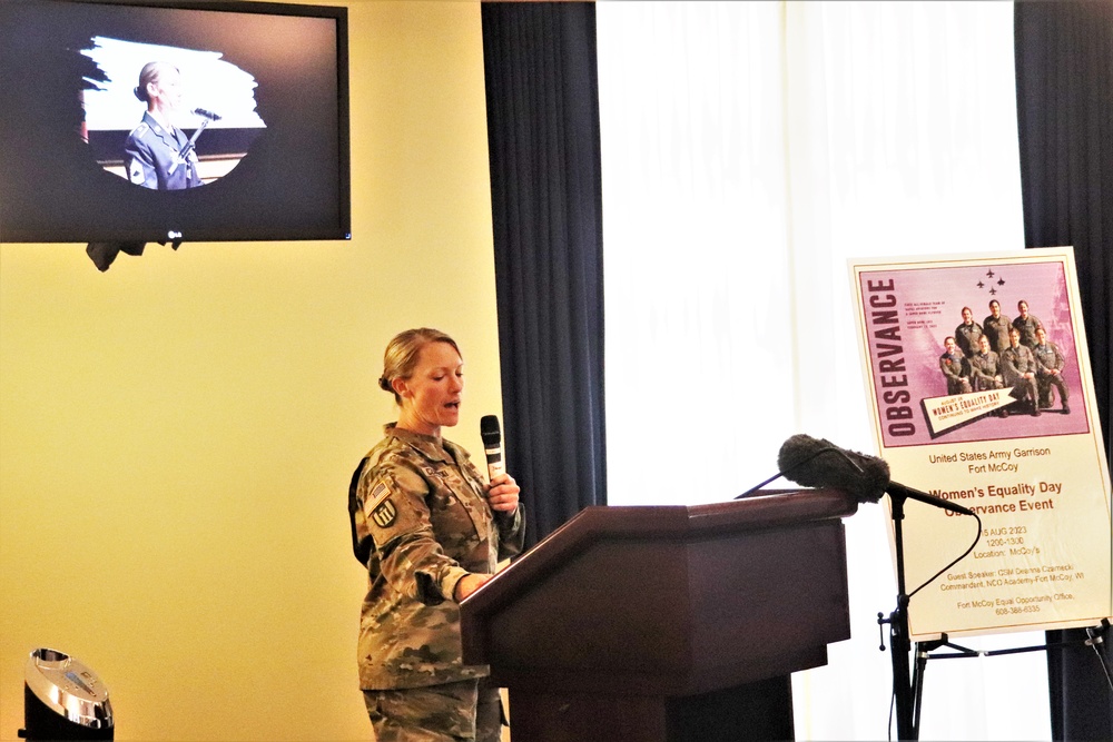 Fort McCoy supports 2023 Women’s Equality Day with special observance