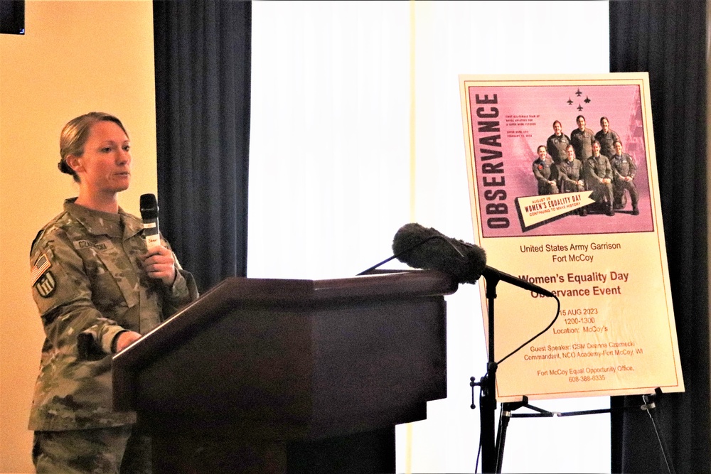 Fort McCoy supports 2023 Women’s Equality Day with special observance