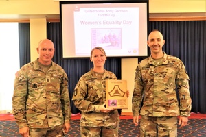 Speaker gives presentation at Fort McCoy's 2023 Women's History Month observance, Part IV