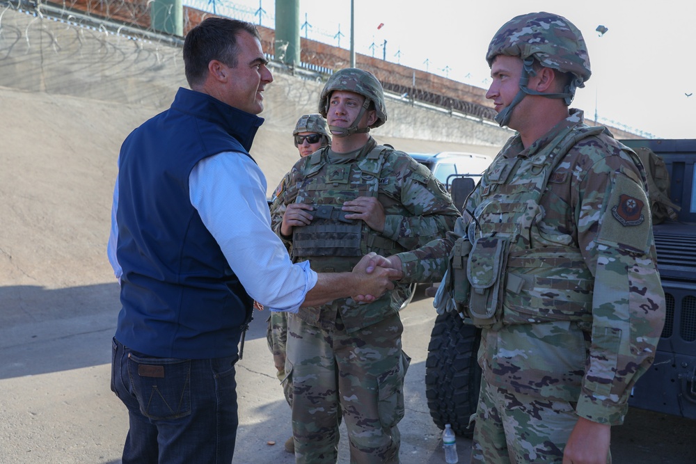 Oklahoma Guardsmen patrol border in support of Operation Lone Star