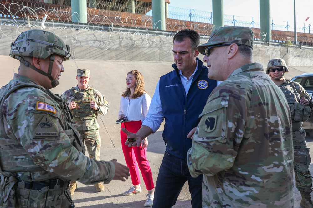 Oklahoma Guardsmen patrol border in support of Operation Lone Star