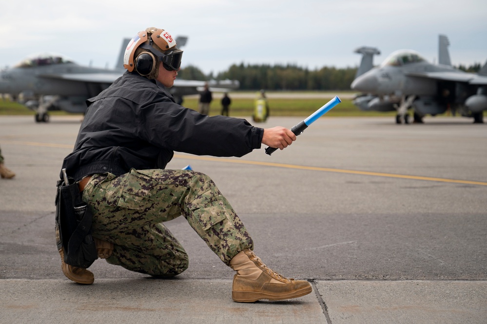 EA-18Gs prepare for flight at Red Flag-Alaska 23-3