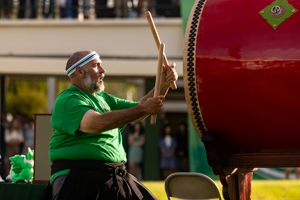 Kubasaki High School hold Ringing of the Bell ceremony