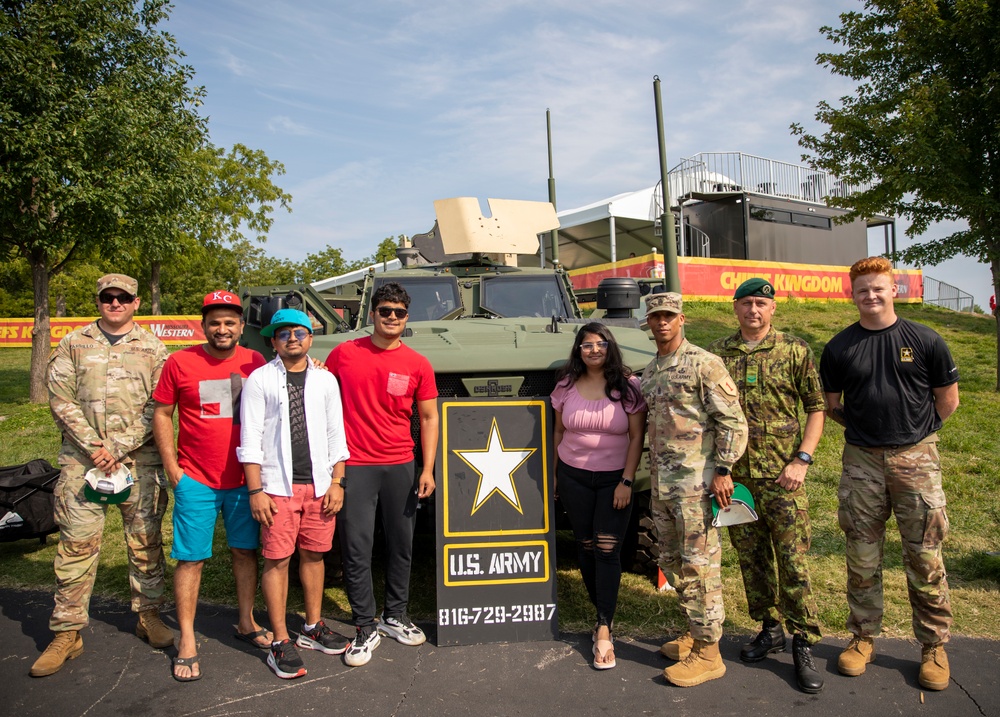 Big Red One Attends Kansas City Chiefs Training Camp