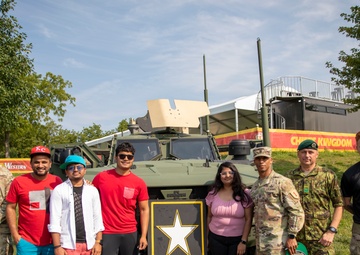 Big Red One Visits Kansas City Chiefs Training Camp
