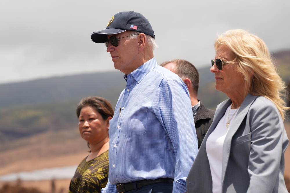President Biden Surveys Hawaii Wildfire Damage