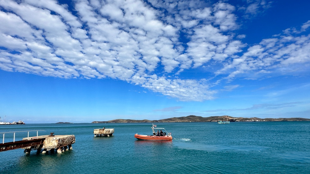 USCGC Myrtle Hazard (WPC 1139) arrives in Port Moresby, Papua New Guinea