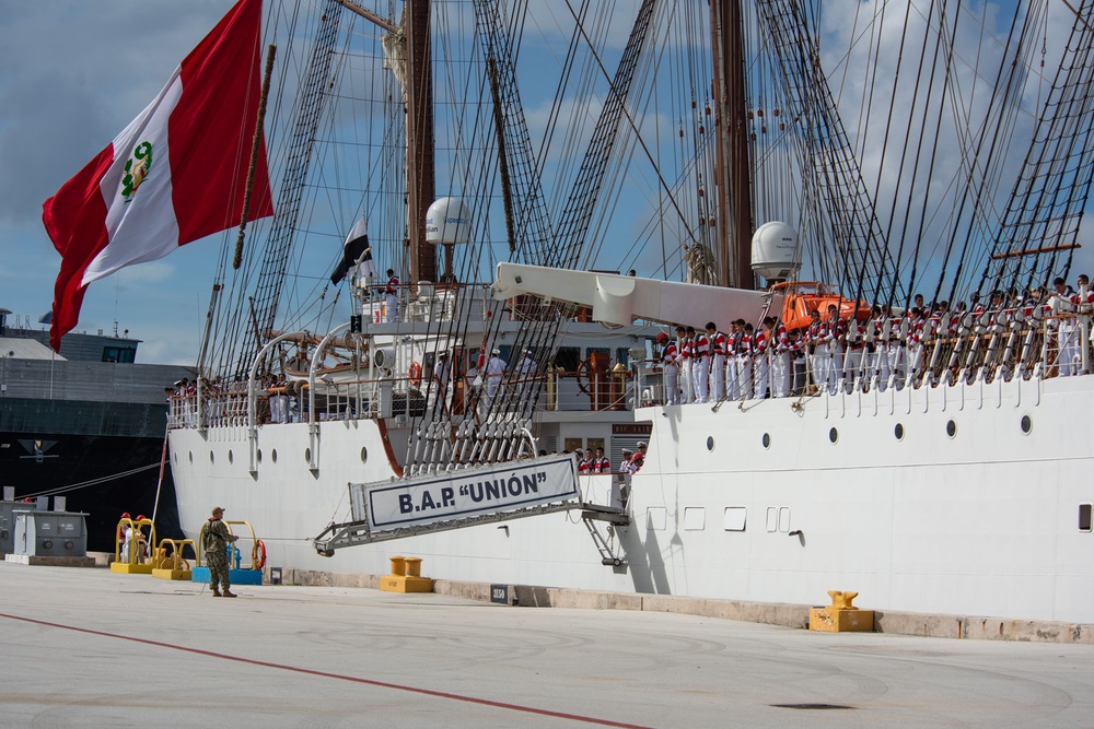 B.A.P. Unión Departs Guam