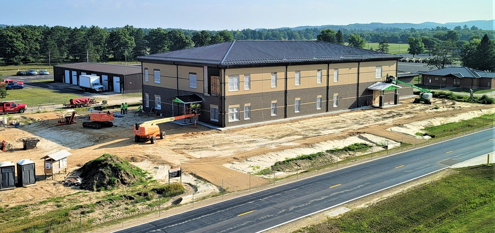 Fort McCoy’s brigade headquarters construction project now 75 percent complete; work remains steady