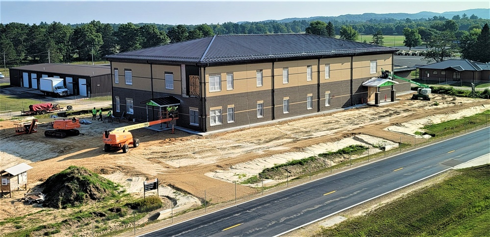 Fort McCoy’s brigade headquarters construction project now 75 percent complete; work remains steady