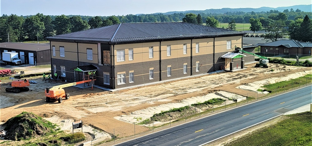 Fort McCoy’s brigade headquarters construction project now 75 percent complete; work remains steady