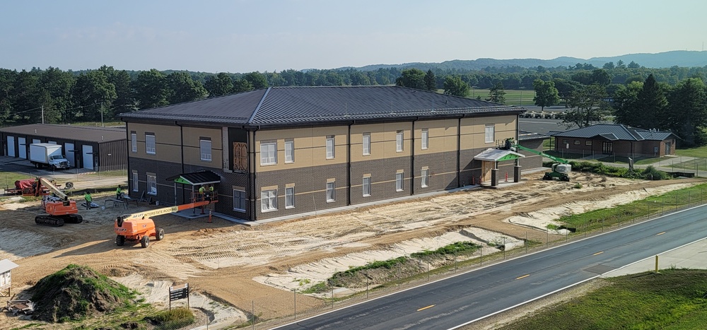 Fort McCoy’s brigade headquarters construction project now 75 percent complete; work remains steady