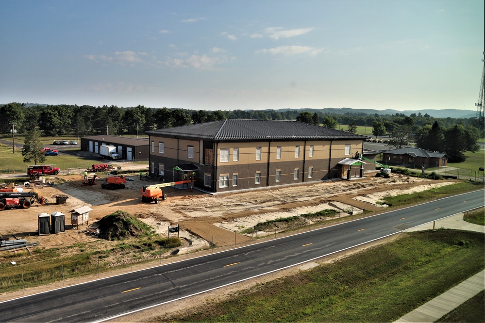 Fort McCoy’s brigade headquarters construction project now 75 percent complete; work remains steady