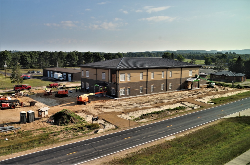 Fort McCoy’s brigade headquarters construction project now 75 percent complete; work remains steady