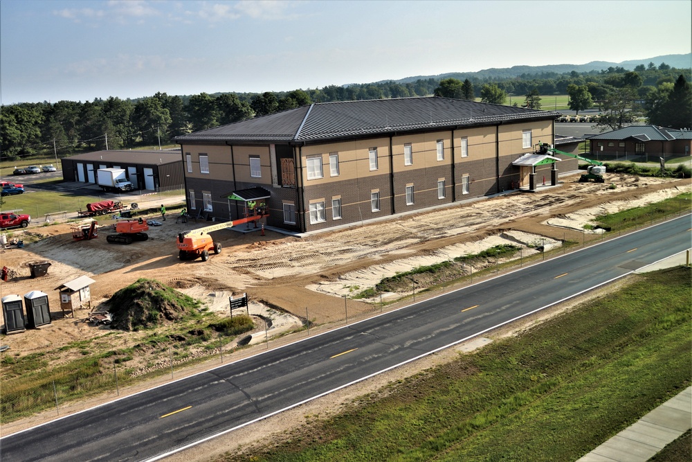 Fort McCoy’s brigade headquarters construction project now 75 percent complete; work remains steady