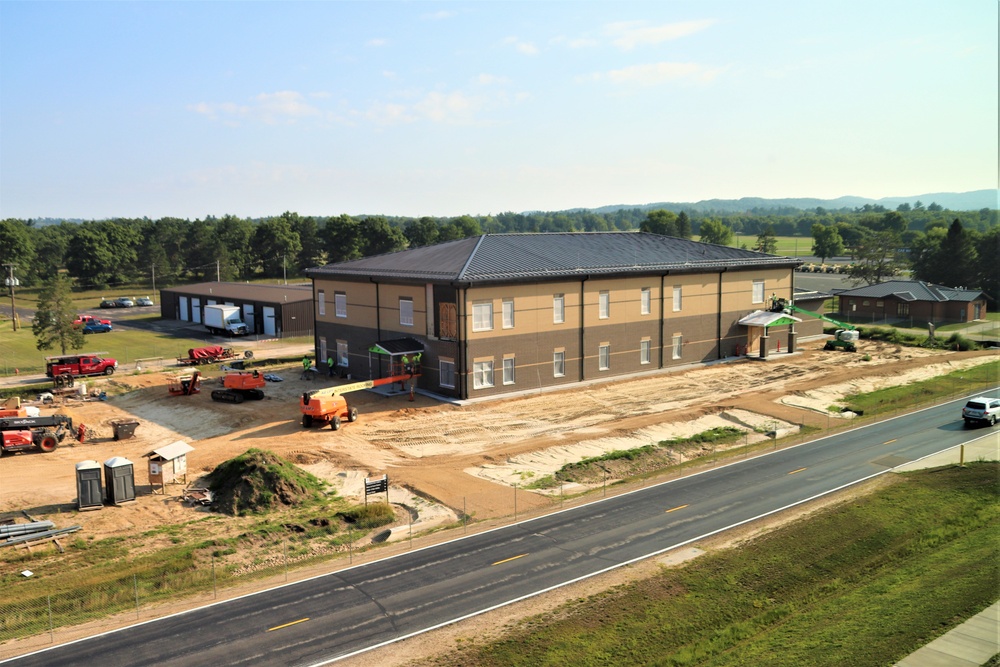 Fort McCoy’s brigade headquarters construction project now 75 percent complete; work remains steady