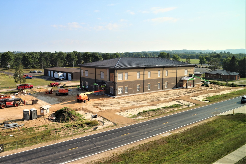 Fort McCoy’s brigade headquarters construction project now 75 percent complete; work remains steady