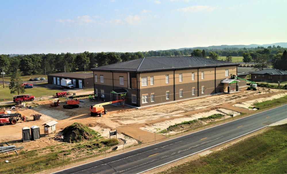 Fort McCoy’s brigade headquarters construction project now 75 percent complete; work remains steady