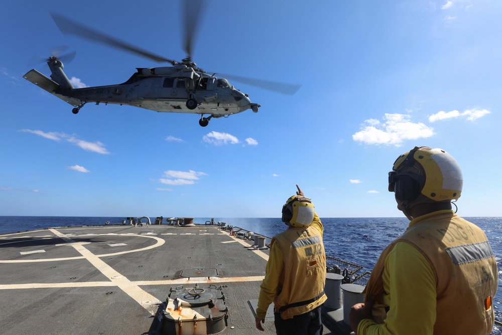 Flight Operations Onboard USS Ramage