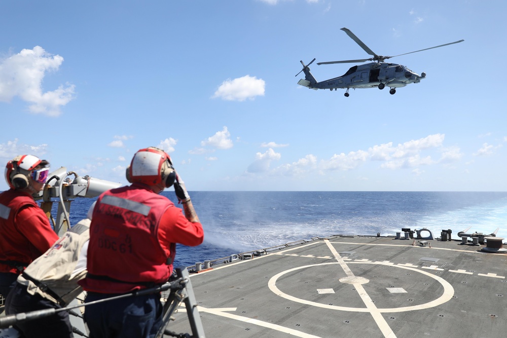 Flight Operations Onboard USS Ramage