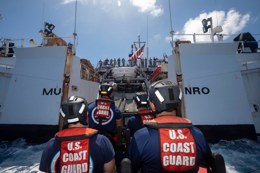 USCGC Munro Conducts Routine Small-Boat Training in South China Sea