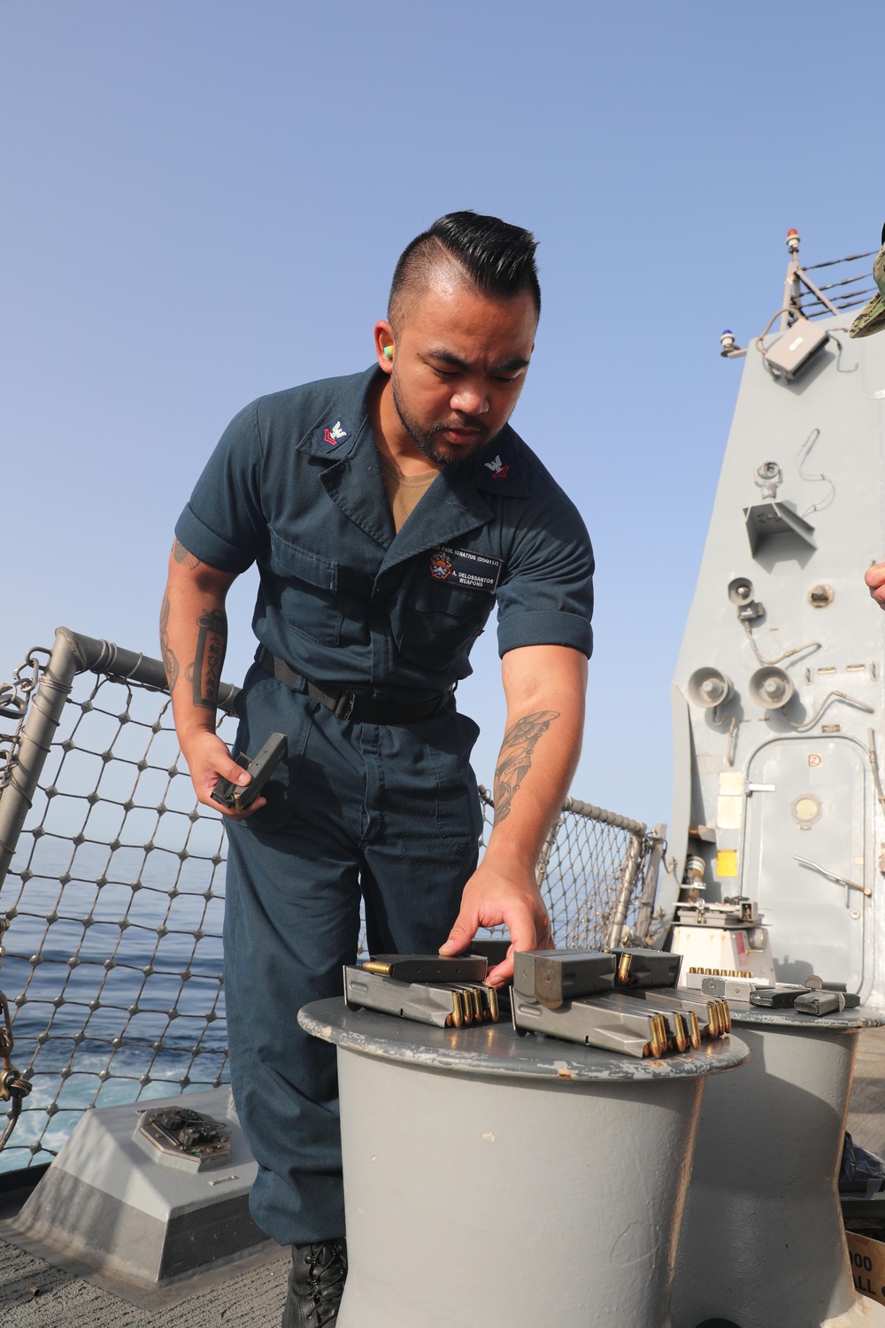 USS Paul Ignatius Holds Small Arms Qualification