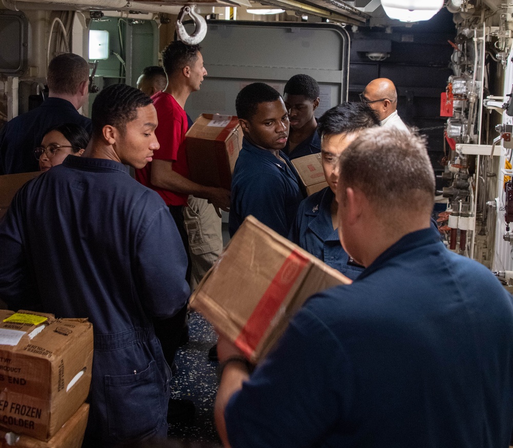 USS America Conducts Replenishment-at-Sea